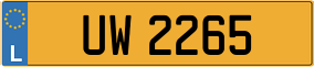 Trailer License Plate